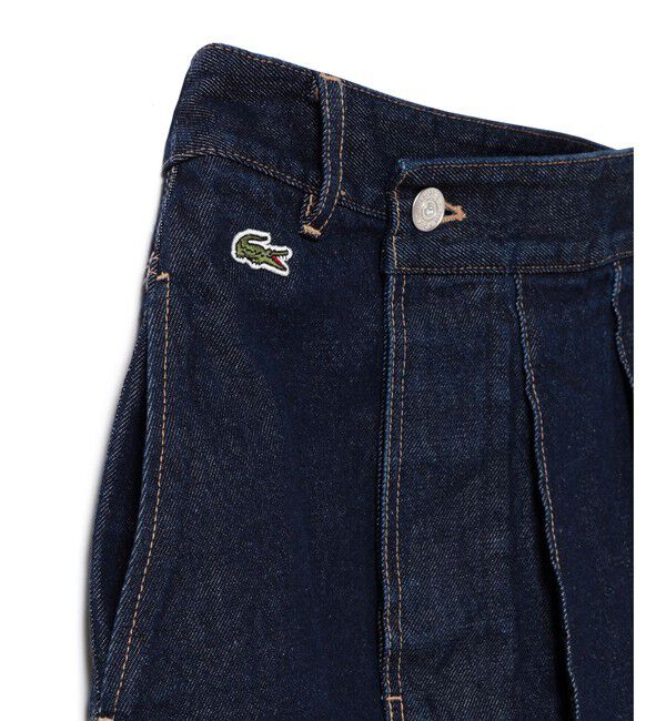 LACOSTE「アシンメトリーデニムプリーツラップスカート」|スカート|