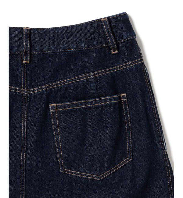 LACOSTE「アシンメトリーデニムプリーツラップスカート」|スカート|