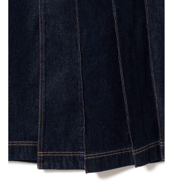 LACOSTE「アシンメトリーデニムプリーツラップスカート」|スカート|