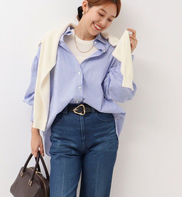 NOLLEY'S「《手洗い可能》ESPOIR 16G片畦クルーネックカーディガン」|カーディガン|