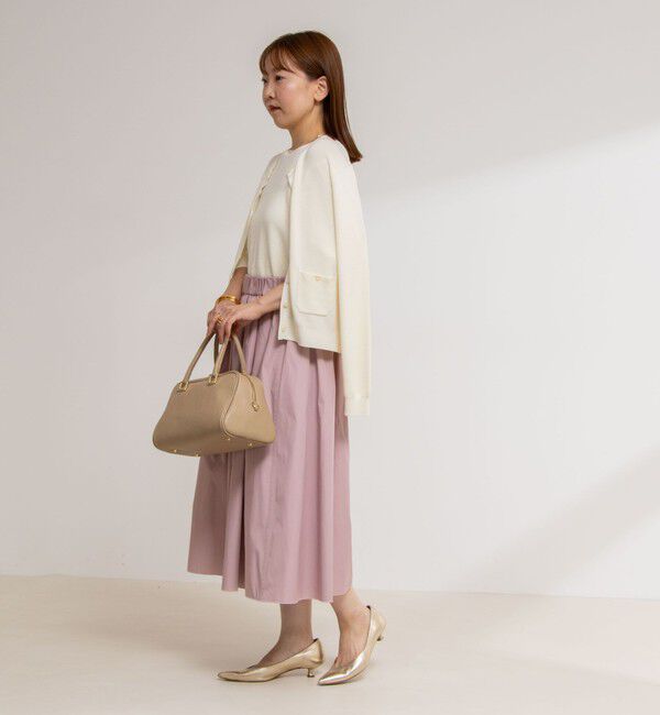 NOLLEY'S「《手洗い可能》ESPOIR 16G片畦クルーネックカーディガン」|カーディガン|