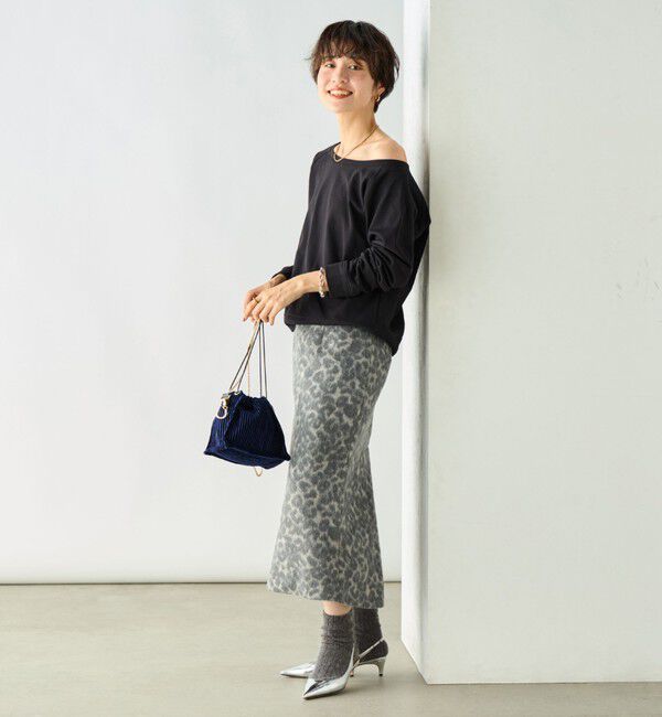 Rie Miller「ひょう柄タイトスカート」|タイト|