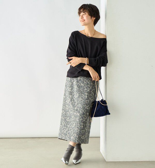 Rie Miller「ひょう柄タイトスカート」|タイト|