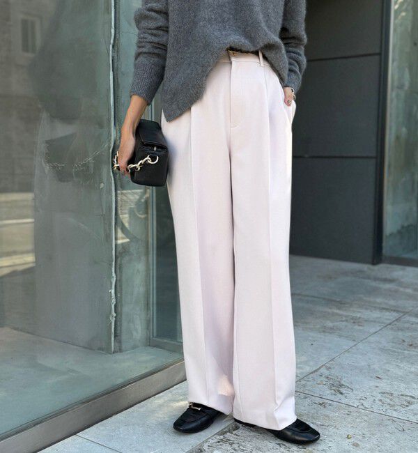 NOLLEY'S「ウォッシャブルウール調愛されイージーワイドパンツ」|その他|