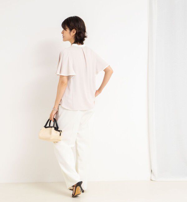 NOLLEY'S sophi「バックサテンフレアスリーブブラウス」|シャツ・ブラウス|