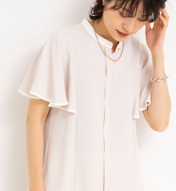 NOLLEY'S sophi「バックサテンフレアスリーブブラウス」|シャツ・ブラウス|