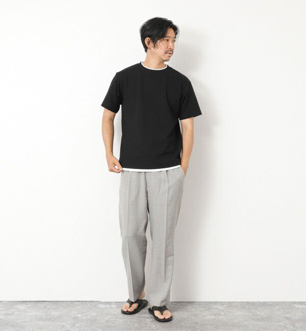 NOLLEY'S goodman「LINKS モザイク柄 レイヤードTee」|Tシャツ・カットソー|