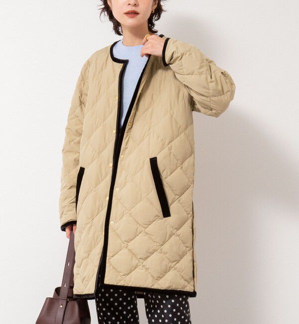 TAION×LIMONTA】別注ベロアパイピングロングダウン（NOLLEY'S