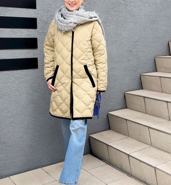 TAION×LIMONTA】別注ベロアパイピングロングダウン（NOLLEY'S