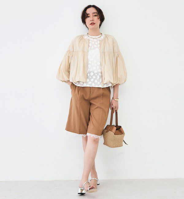 NOLLEY'S「ウォッシャブル撥水ポケッタブルボリュームブルゾン」|ブルゾン・スタジャン|