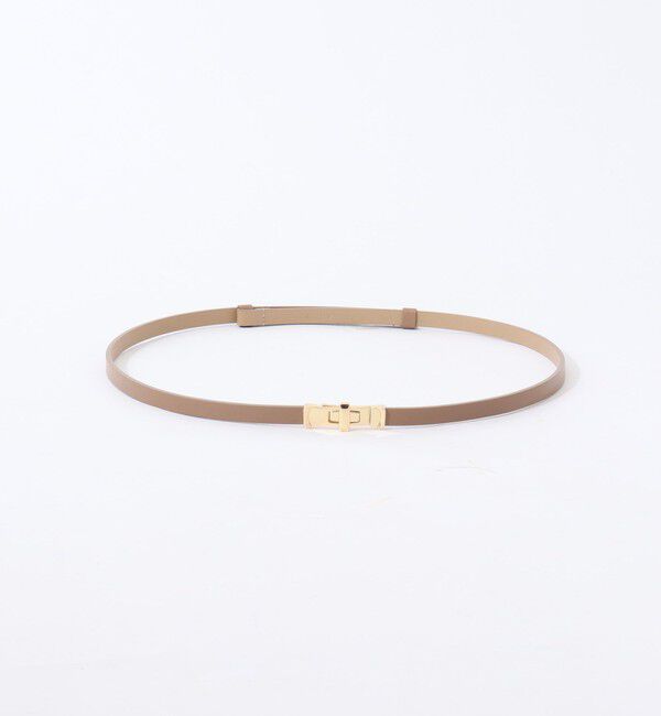 NOLLEY'S「スリムヒネリスライドベルト」|ベルト|ベージュ