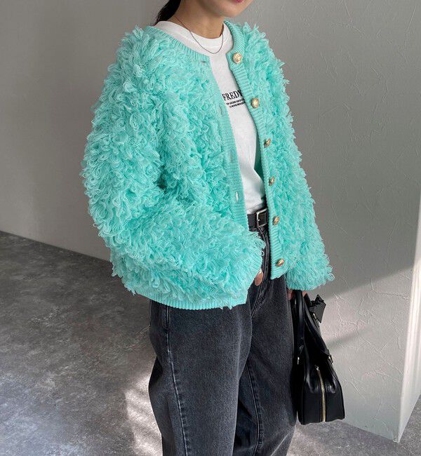 fredy emue「ニットフリンジカーディガン」|カーディガン|