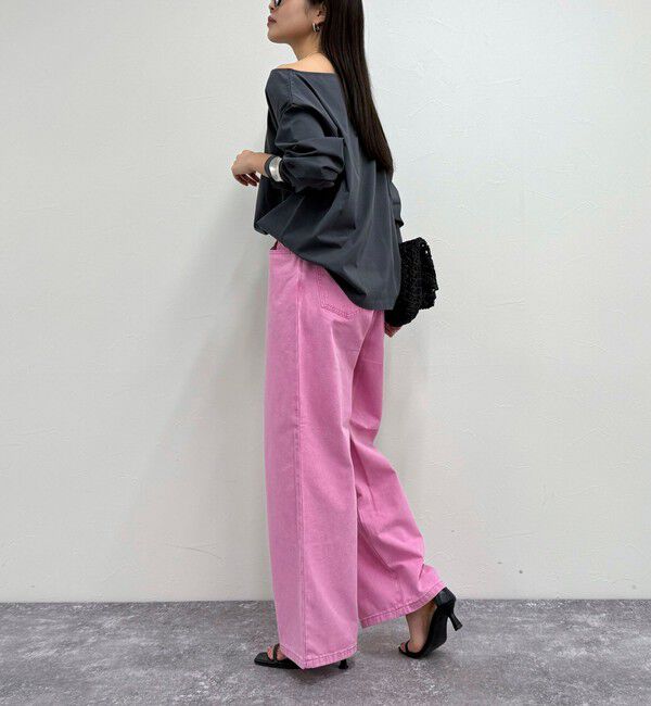 fredy emue「ブリーチデニム５ポケイージーパンツ」|デニム|