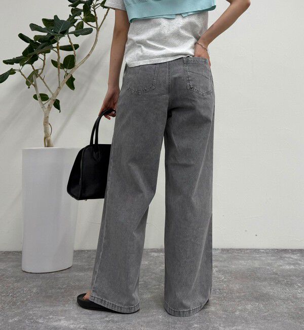 fredy emue「ブリーチデニム５ポケイージーパンツ」|デニム|