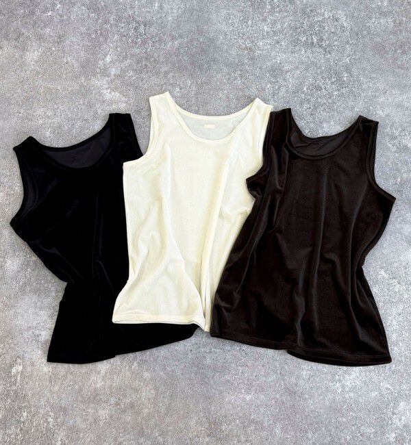 fredy emue「ベロアタンクトップ」|タンクトップ|