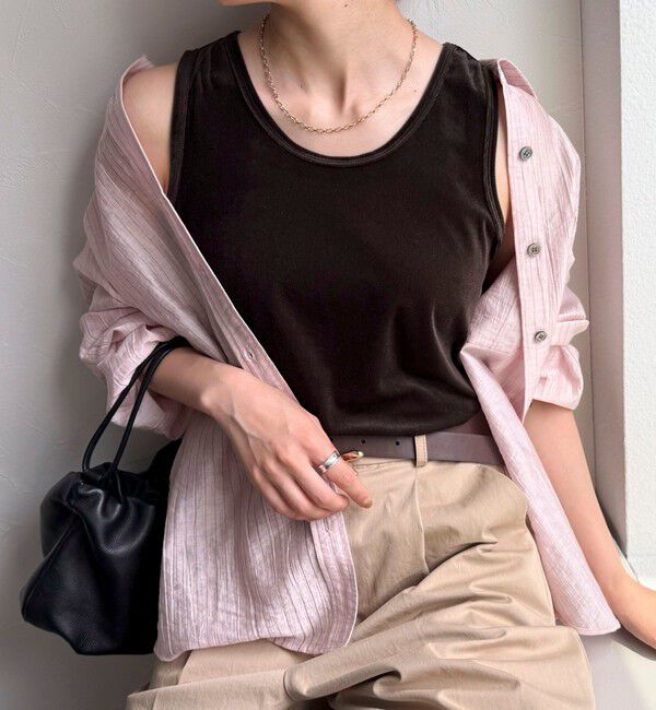 fredy emue「ベロアタンクトップ」|タンクトップ|