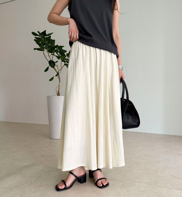 fredy emue「《セットアップ対応》タンブラー鹿の子フレアースカート」|スカート|