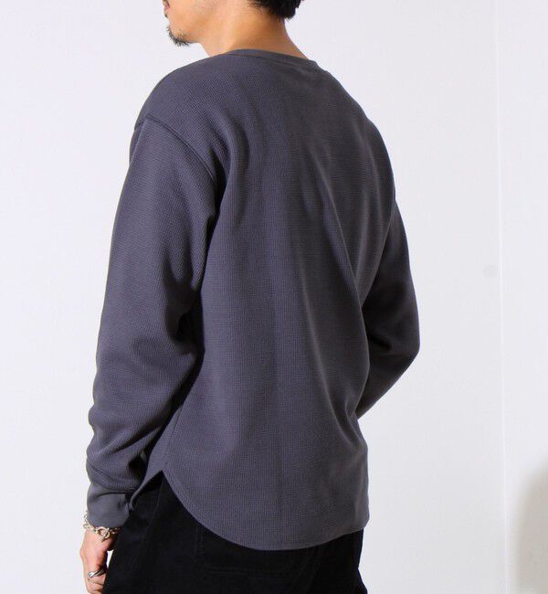 GLOSTER「【レイヤードに最適】【GEVACO】ワッフル素材ロングスリーブTシャツ」|Tシャツ・カットソー|