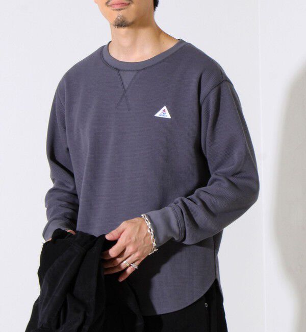 GLOSTER「【レイヤードに最適】【GEVACO】ワッフル素材ロングスリーブTシャツ」|Tシャツ・カットソー|