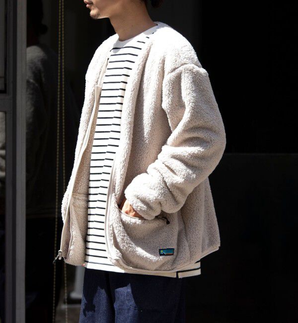 GLOSTER「【Franklin Climbing】カスケード シェルパフリースカーディガン」|カーディガン|