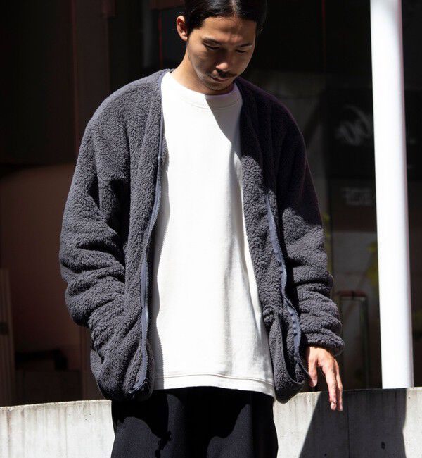 GLOSTER「【Franklin Climbing】カスケード シェルパフリースカーディガン」|カーディガン|