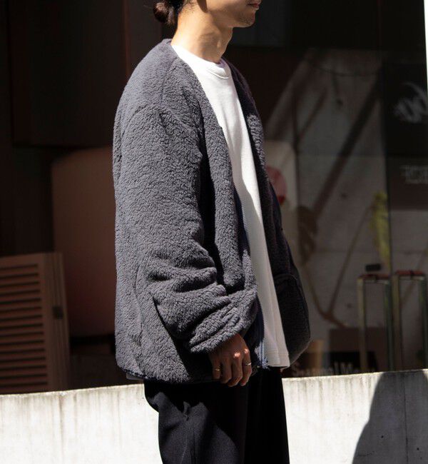 GLOSTER「【Franklin Climbing】カスケード シェルパフリースカーディガン」|カーディガン|