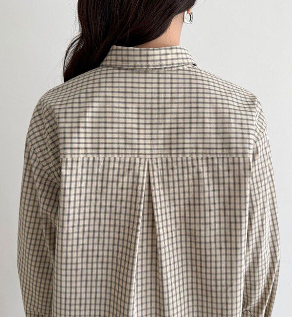 fredy emue「チェック刺繍シャツ」|シャツ・ブラウス|