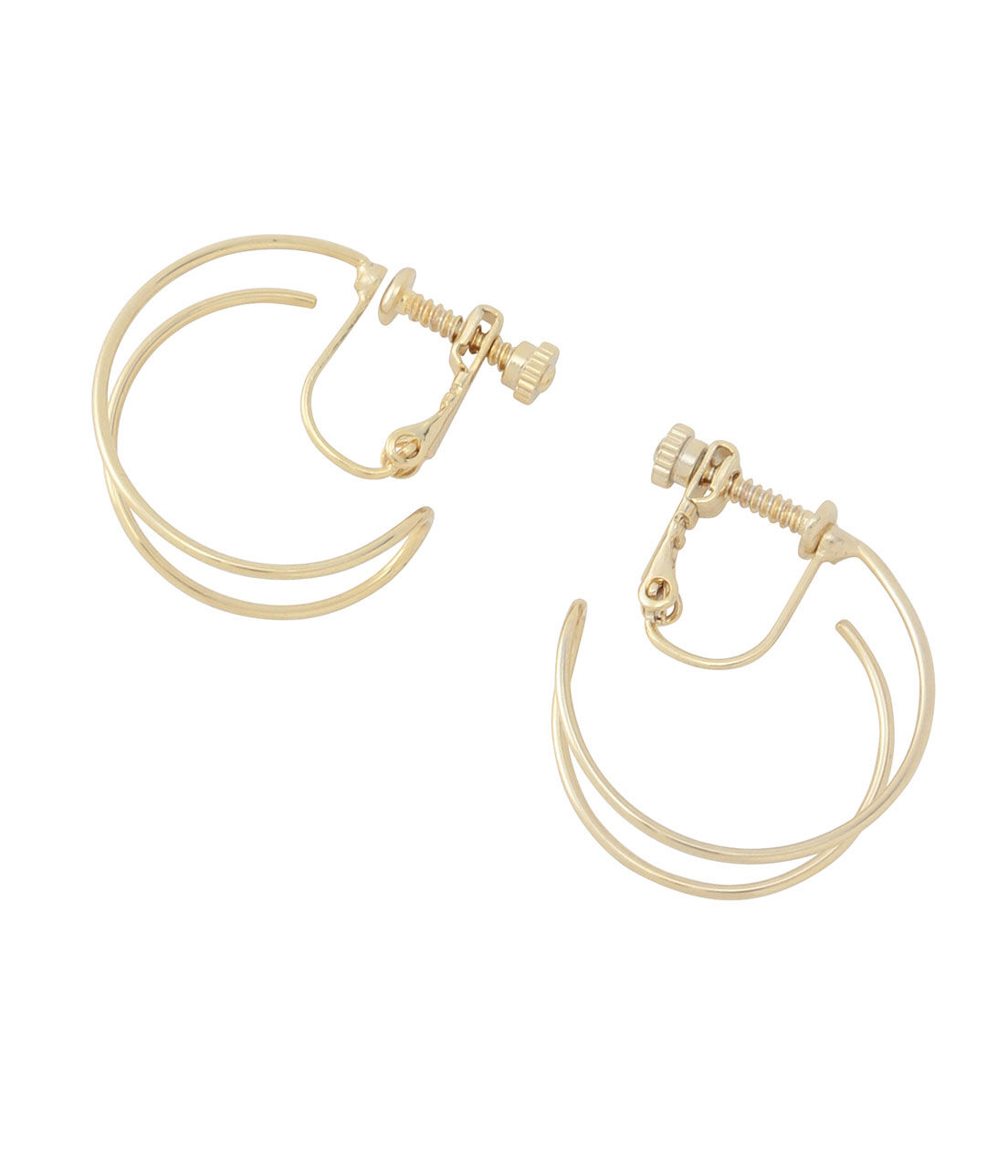 SALON adam et rope'「【SALONオリジナルBOX付き】14KGFツイストフープイヤリング」|イヤリング|