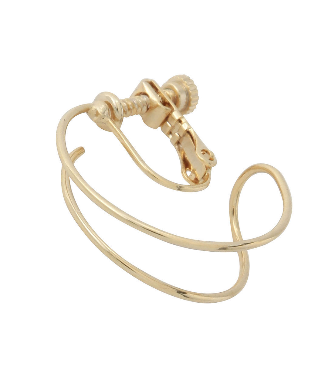 SALON adam et rope'「【SALONオリジナルBOX付き】14KGFツイストフープイヤリング」|イヤリング|