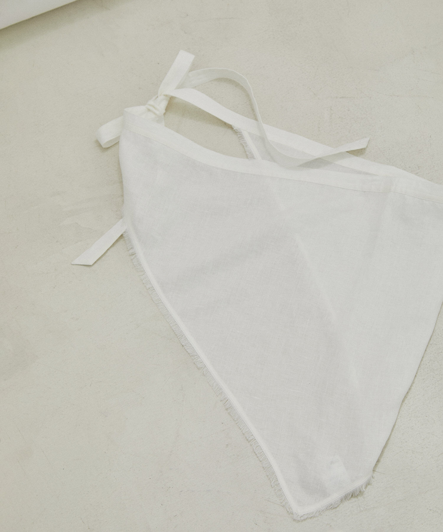 SALON adam et rope'「【洗える】ノルマンディリネンマルチウェイカーチフ/麻」|ストール|ホワイト(10)