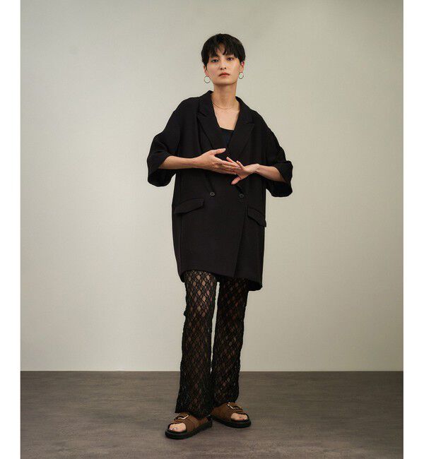 SALON adam et rope'「シアーレースレギンス［ストレッチ］」|レギンス・スパッツ|