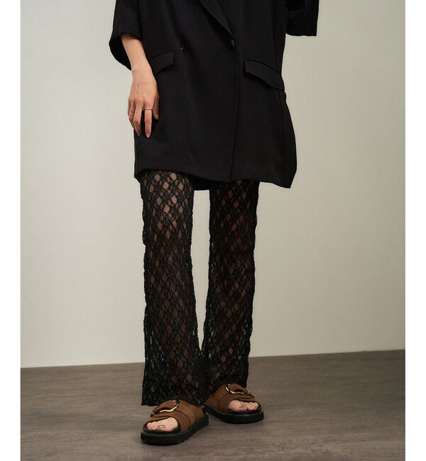 SALON adam et rope'「シアーレースレギンス［ストレッチ］」|レギンス・スパッツ|