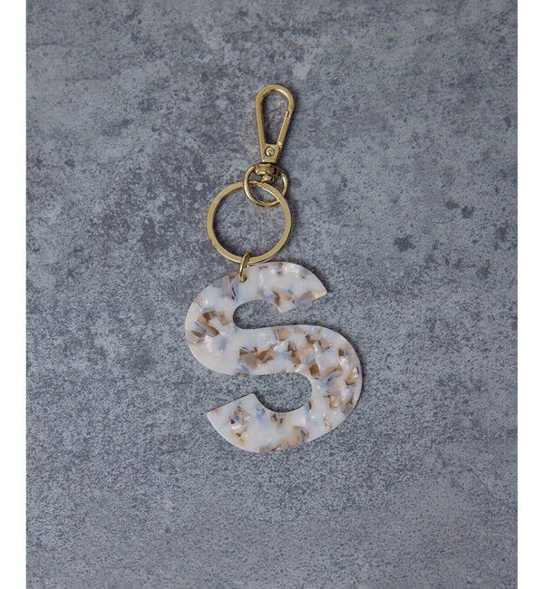 SALON adam et rope'「アルファベットマーブルプレートチャーム」|チャーム・キーホルダー|