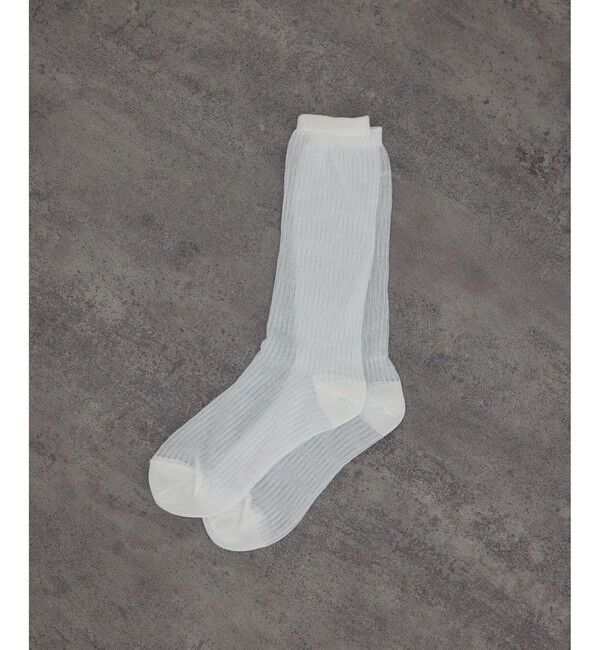 SALON adam et rope'「シアーリブソックス 2」|ソックス|