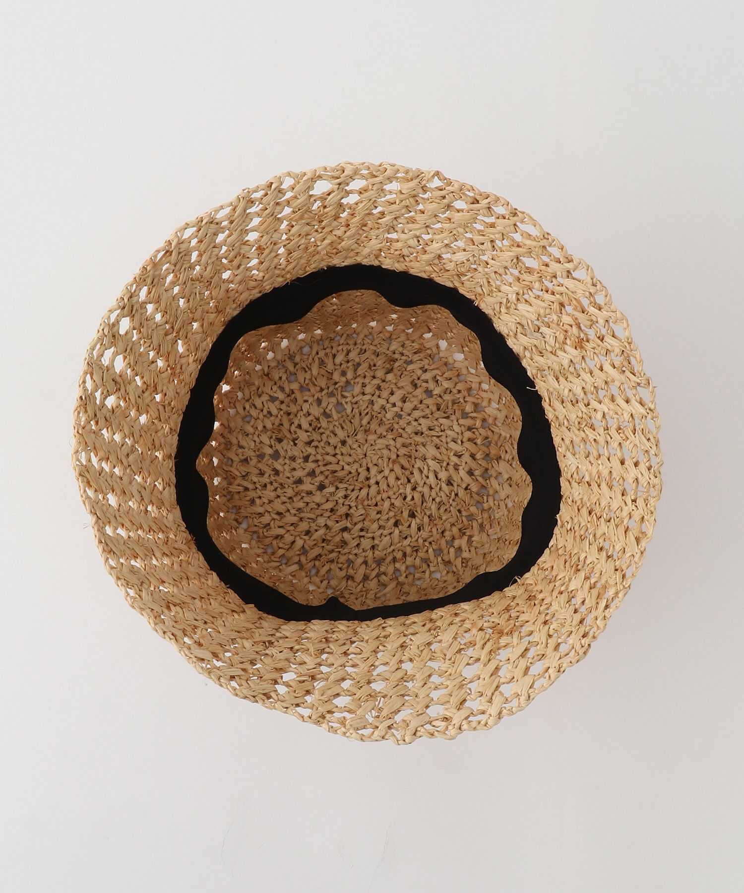 ROPE「透かし編みラフィアバケットハット」|ハット|