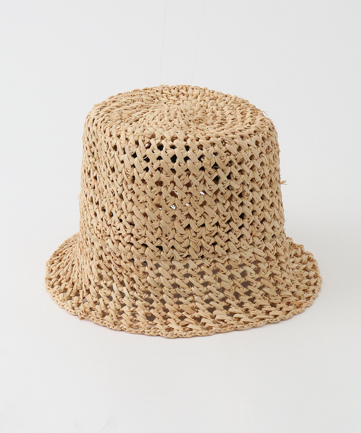 ROPE「透かし編みラフィアバケットハット」|ハット|