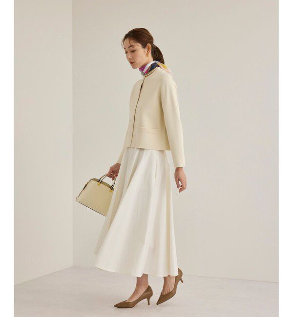 ROPE「【洗える】ドライコットンフォルムフレアスカート/セレモニー・通勤対応」|スカート|