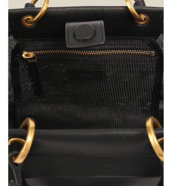 ROPE「チュールメッシュ2WAYミニバッグ」|ハンドバッグ|