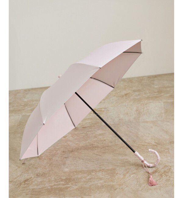 ROPE「【晴雨兼用・高機能】２段式開閉 折りたたみバンブーパラソル【UVカット/遮光・遮熱・防水効果】」|傘|