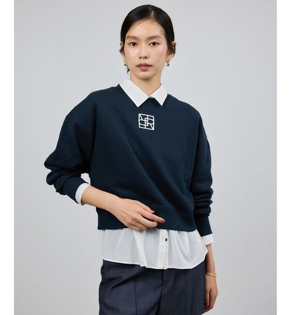 ROPE「アナグラム刺繍スウェットプルオーバー/イージーケア」|スウェット・ジャージ|ネイビー(40)