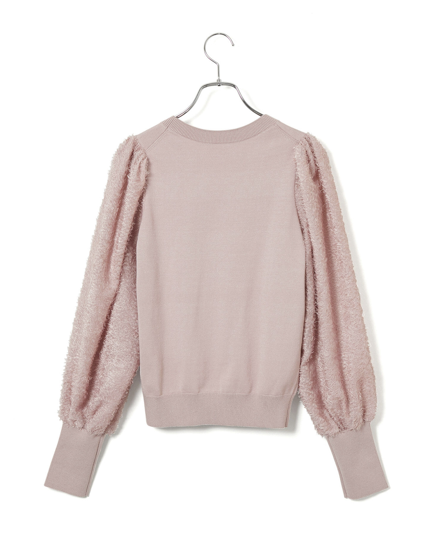 VIS「布帛スリーブドッキングニットプルオーバー」|ニット・セーター|