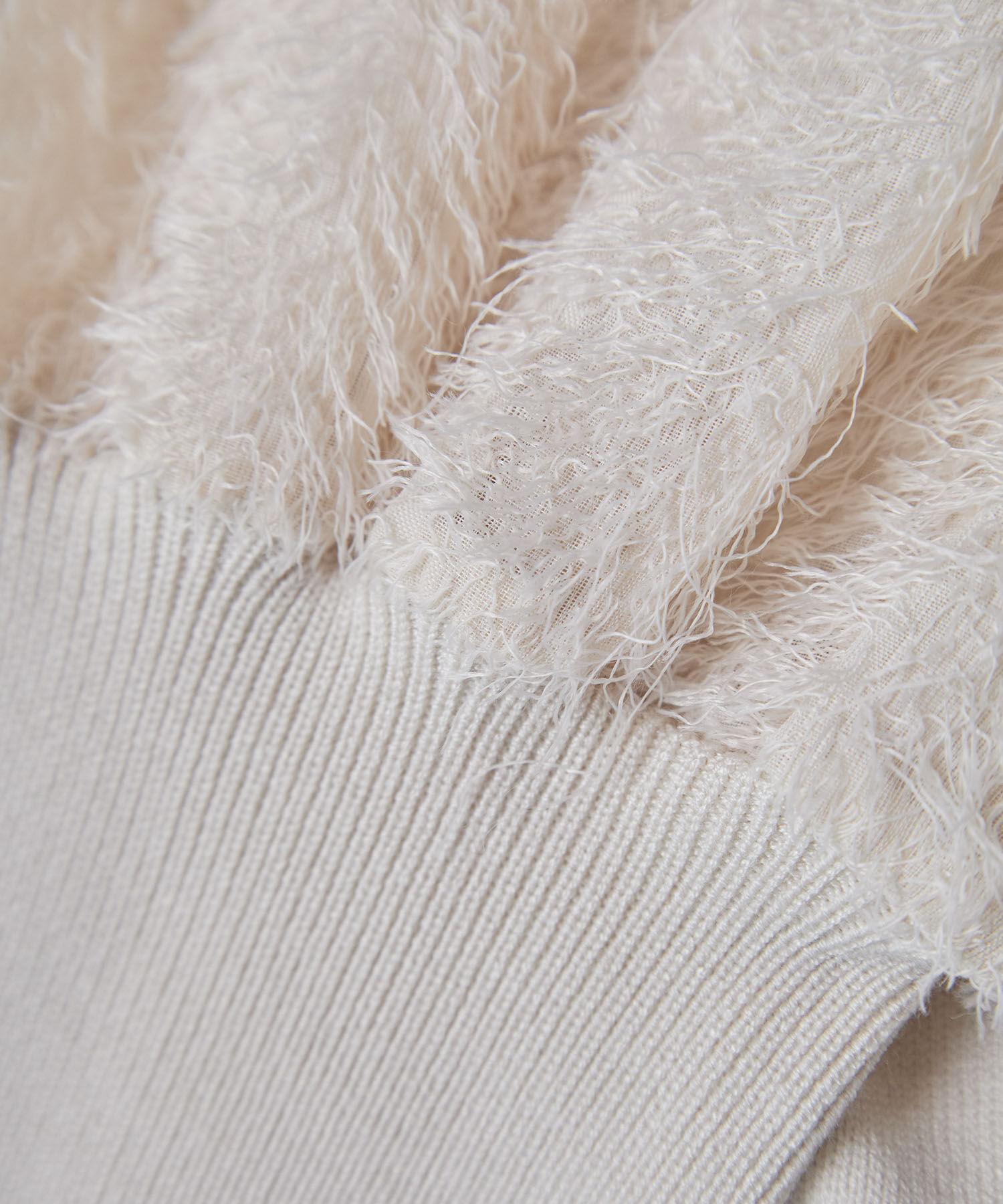 VIS「布帛スリーブドッキングニットプルオーバー」|ニット・セーター|