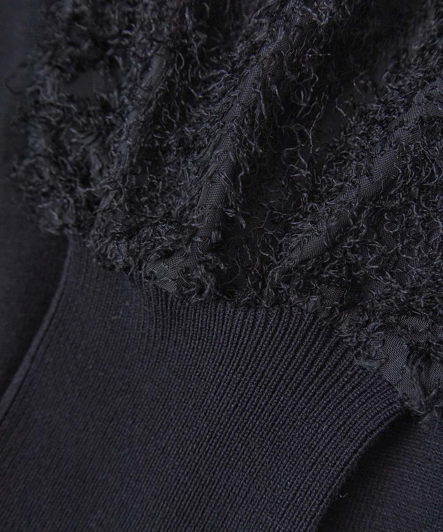 VIS「布帛スリーブドッキングニットプルオーバー」|ニット・セーター|