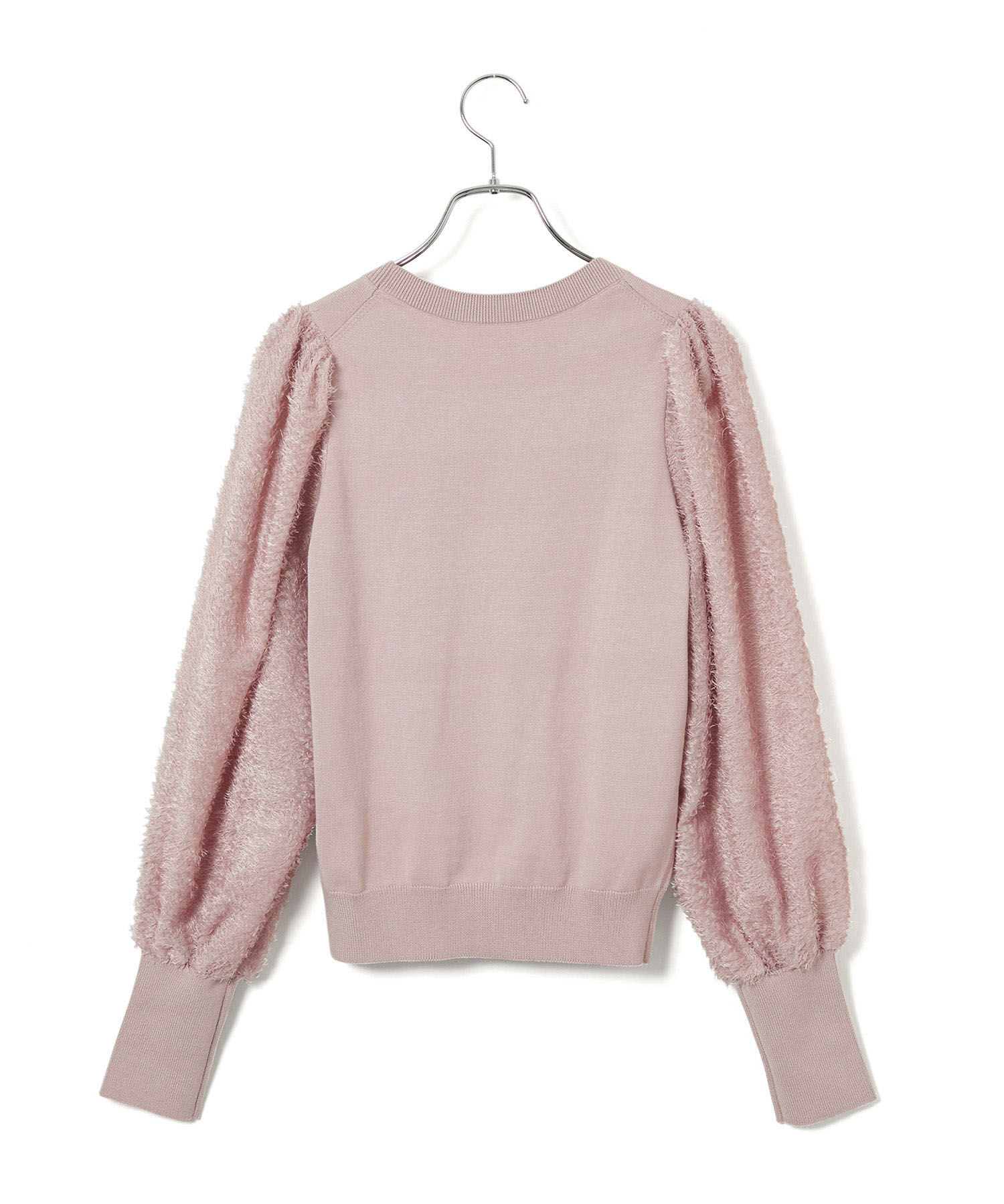 VIS「布帛スリーブドッキングニットプルオーバー」|ニット・セーター|