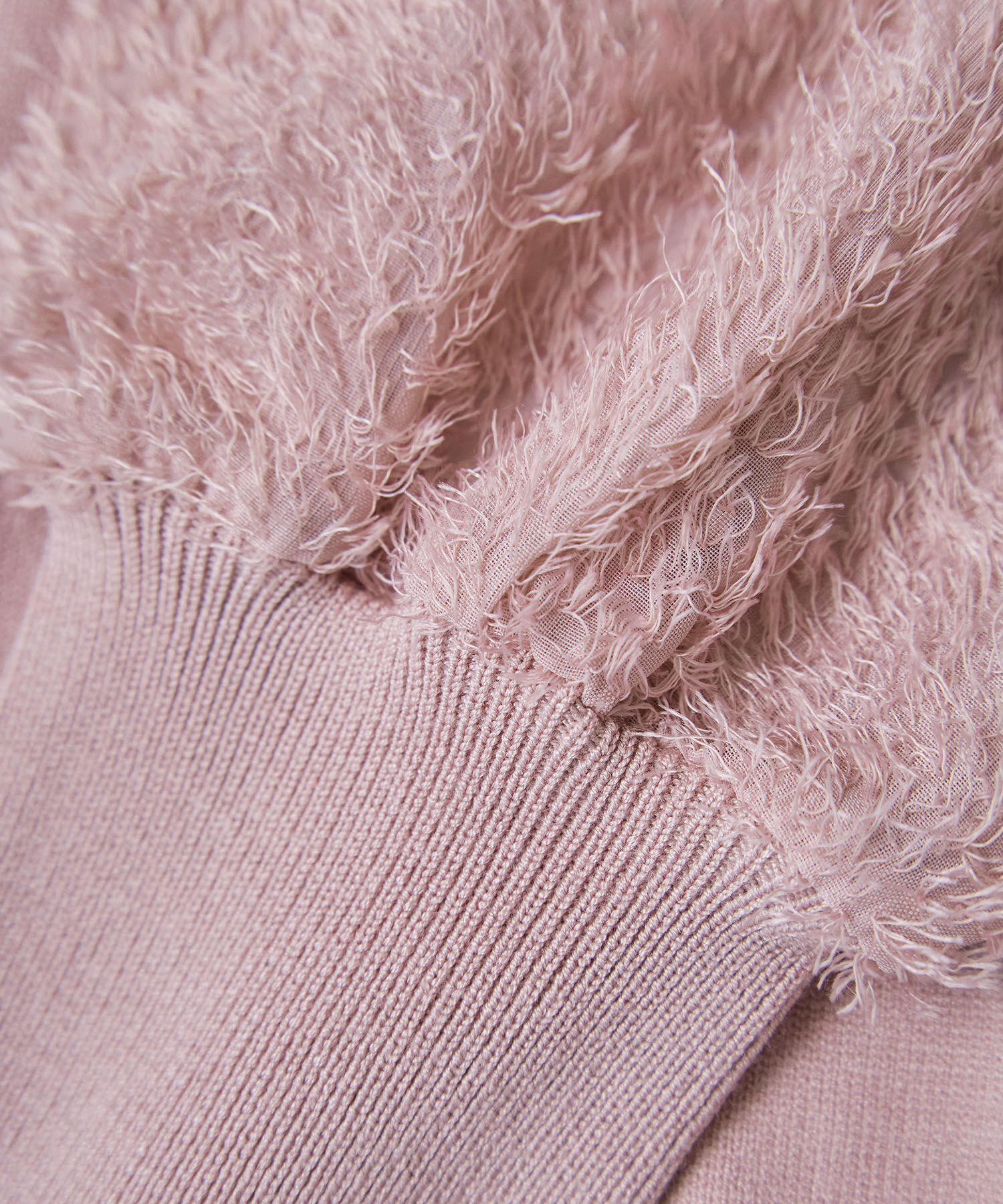 VIS「布帛スリーブドッキングニットプルオーバー」|ニット・セーター|