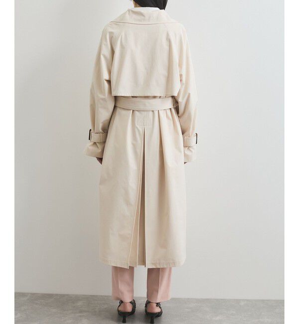 VIS「【定番人気】【撥水/UVケア】後ろタックトレンチコート スプリングコート」|トレンチコート|