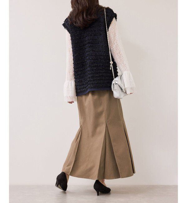 VIS「ボックスプリーツマーメイドスカート/イージーケア・防シワ」|スカート|