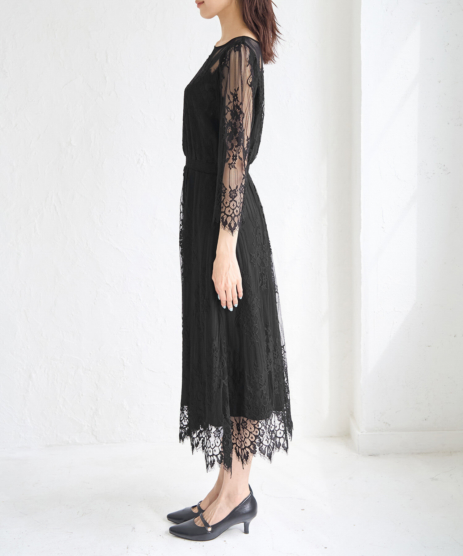 Rope&rsquo;Picnic「【Mon E&rsquo;toile/モンエトワール】【結婚式にも】レースDRESS」|ドレス|