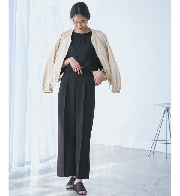 Rope&rsquo;Picnic「【撥水加工・花粉ガード】リサイクルナイロンブルゾン」|ブルゾン・スタジャン|