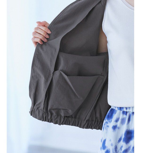 Rope&rsquo;Picnic「【撥水加工・花粉ガード】リサイクルナイロンブルゾン」|ブルゾン・スタジャン|